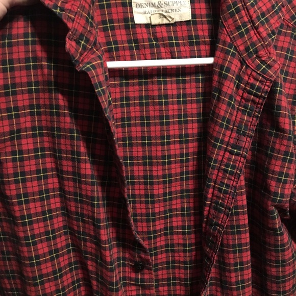 Red Checkered Button Down by Denim & Supply - Picture 2 of 2